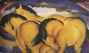 Franz Marc The Little Yellow Horses (mk34) oil painting picture wholesale
